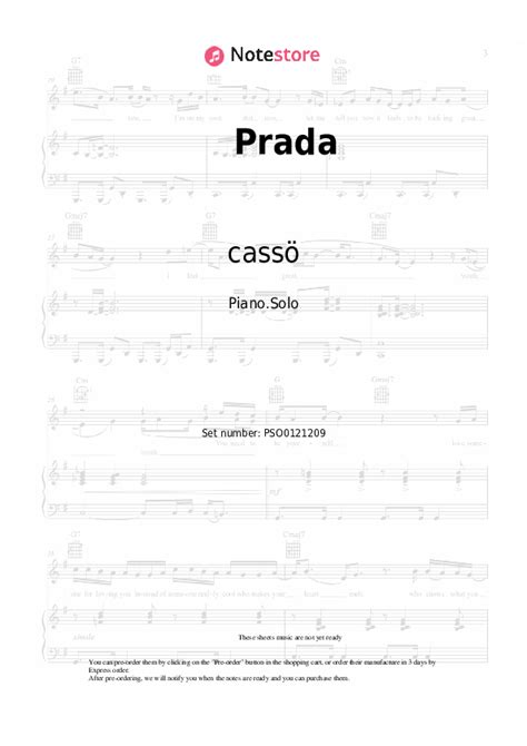 prada piano notes|RAYE .